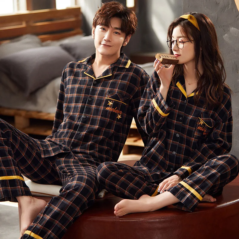 XIFER 2020 Autumn New Cotton Couple Pajamas Two-piece Korean Version of Simple Sunshine Men Home Service Suit
XIFER 2020 Autumn New Cotton Couple Pajamas Two-piece Korean Version of Simple Sunshine Men Home Service Suit
