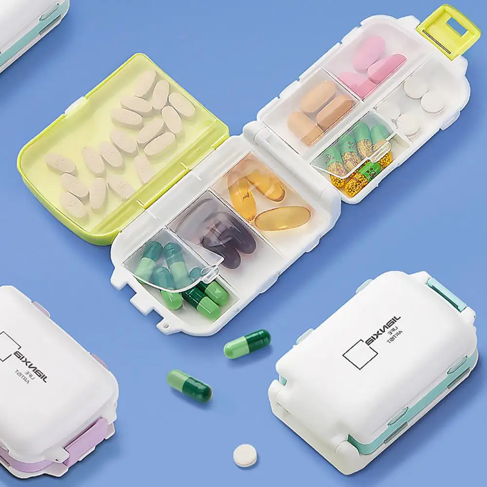 Pill Case Storage Box Pill Case with 8 Compartments Portable Pill Box for Pocket Purse Moistureproof Pill Holder Medicine Box
Pill Case Storage Box Pill Case with 8 Compartments Portable Pill Box for Pocket Purse Moistureproof Pill Holder Medicine Box