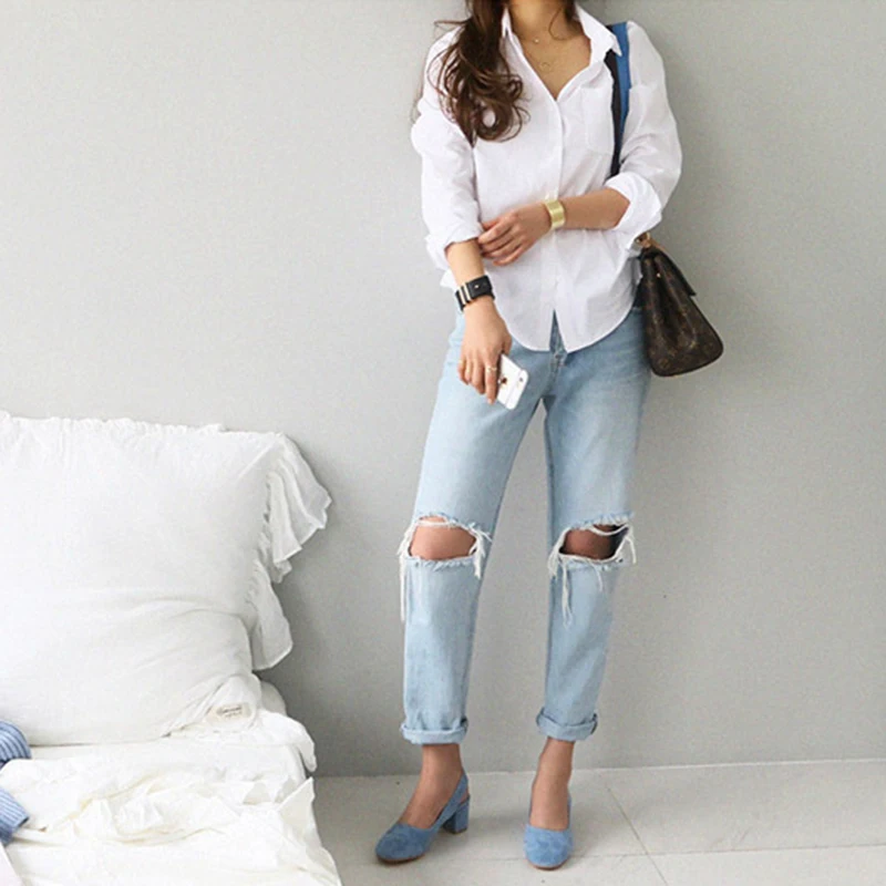Long Sleeve One Pocket White Spring Autumn Blouse Women Shirt Solid Tops Casual Turn-Down Collar OL Style Blusa 2021 SJ4337R
Long Sleeve One Pocket White Spring Autumn Blouse Women Shirt Solid Tops Casual Turn-Down Collar OL Style Blusa 2021 SJ4337R