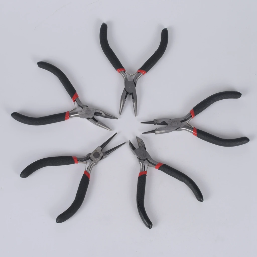 5 Styles Multi-type Black Handle Anti-slip Splicing Fixing Pliers Tools For Jewelry Making Long Needle Cutting Wire Pliers
5 Styles Multi-type Black Handle Anti-slip Splicing Fixing Pliers Tools For Jewelry Making Long Needle Cutting Wire Pliers