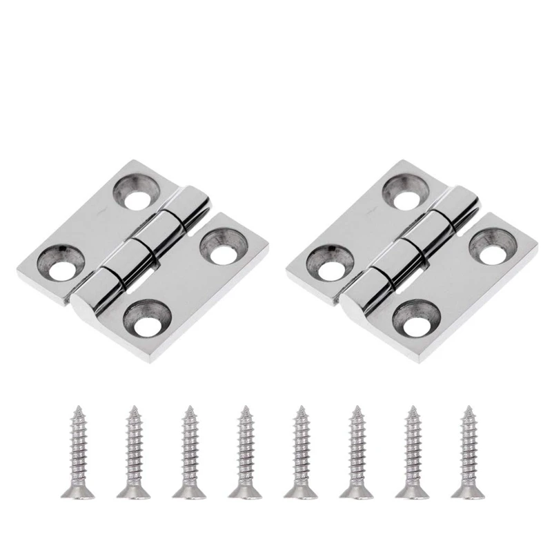 1 Pair Door Hinge 4 Holes Butt Hinge+8 Pcs Screws 316 Stainless Steel Casting Hinge Fit for Home/Marine Boat/Yacht Door 
1 Pair Door Hinge 4 Holes Butt Hinge+8 Pcs Screws 316 Stainless Steel Casting Hinge Fit for Home/Marine Boat/Yacht Door