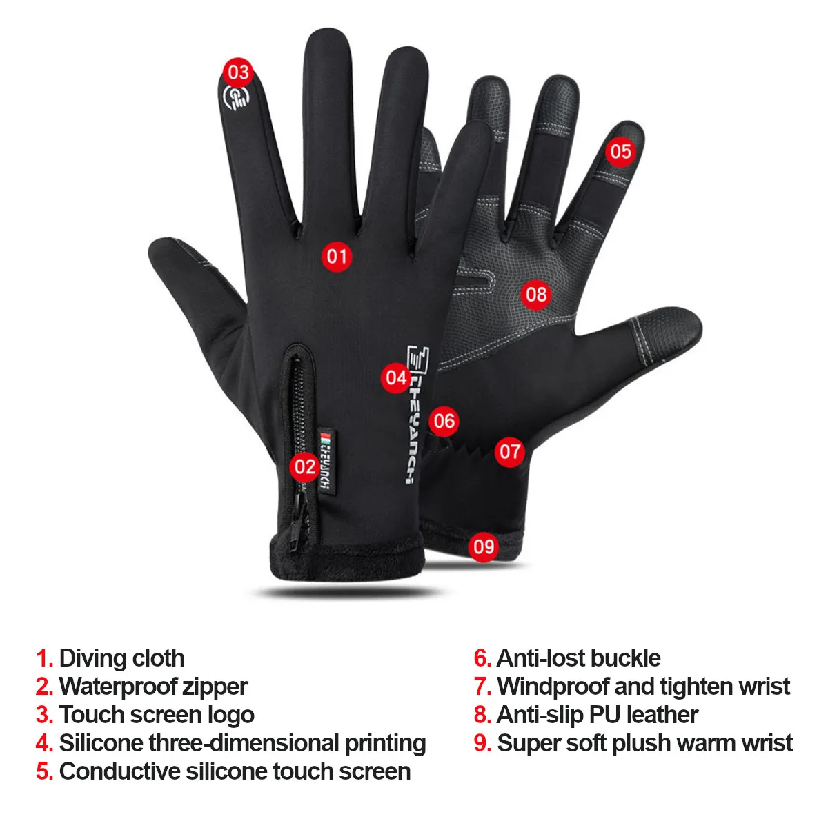 Winter Men Women Thermal Ski Skiing Gloves Thermal Fleece Waterproof Snowboard Gloves Touch Screen Snow Motorcycle Warm Mittens 
Winter Men Women Thermal Ski Skiing Gloves Thermal Fleece Waterproof Snowboard Gloves Touch Screen Snow Motorcycle Warm Mittens