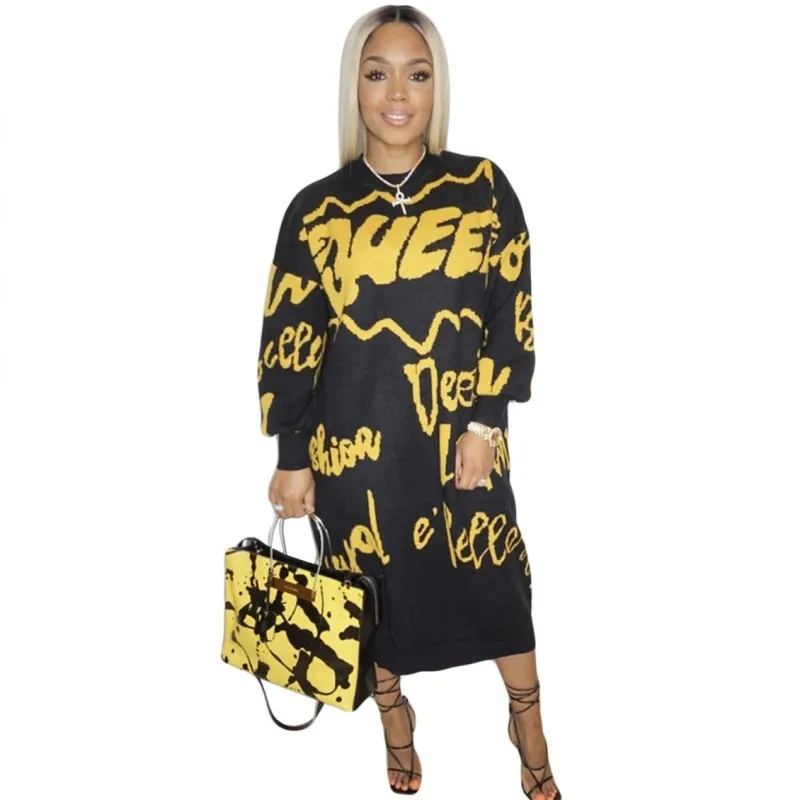 Letter print dress female 2021 spring and autumn O-neck full-sleeve loose mid-length dress fashion new streetwear office lady
Letter print dress female 2021 spring and autumn O-neck full-sleeve loose mid-length dress fashion new streetwear office lady
