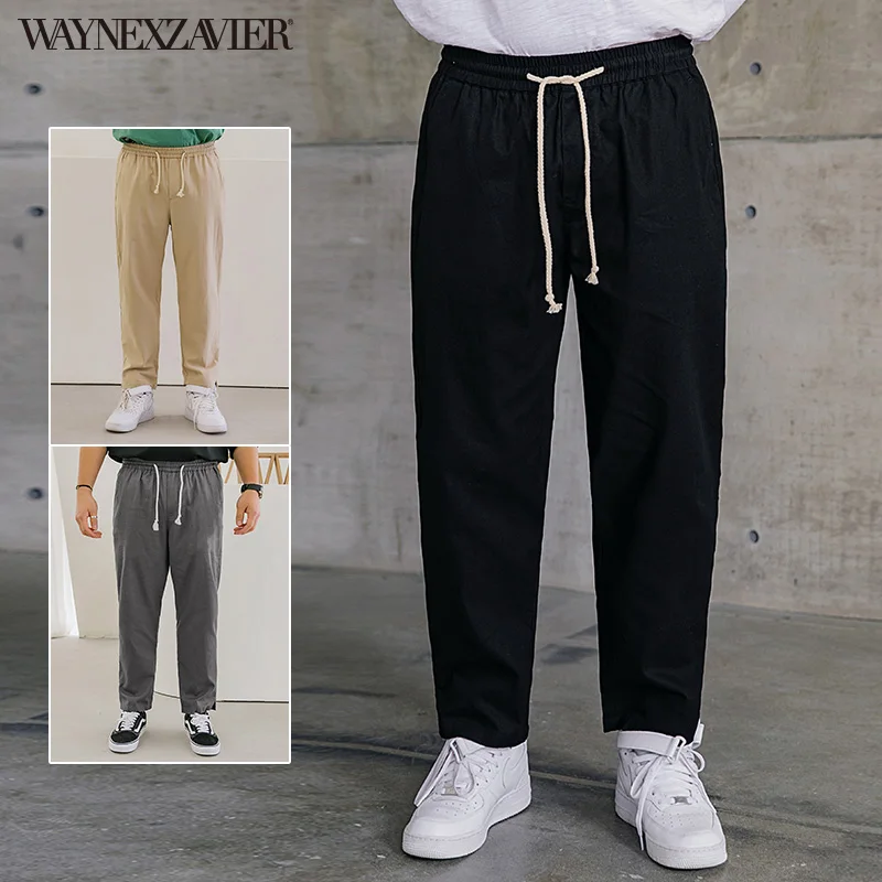 WAYNEXZAVIER, Новинка осени 2021, однотонные повседневные штаны, мужские хлопковые джоггеры оверсайз, повседневная модель, модная уличная одежда
WAYNEXZAVIER, Новинка осени 2021, однотонные повседневные штаны, мужские хлопковые джоггеры оверсайз, повседневная модель, модная уличная одежда