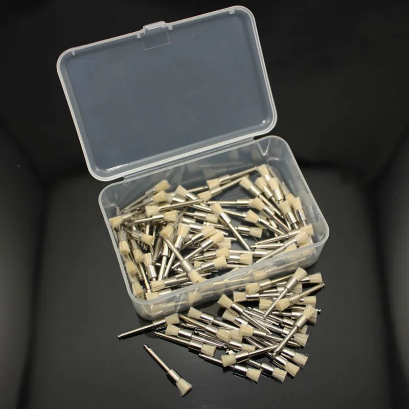 100Pcs Dental Prophy Brush White Bristle Latch Flat Type Polishing Brush Polish Dental Lab Material
100Pcs Dental Prophy Brush White Bristle Latch Flat Type Polishing Brush Polish Dental Lab Material
