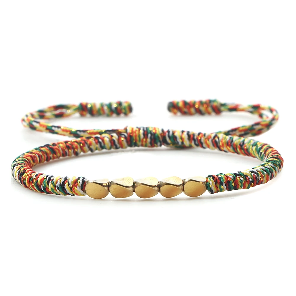 Handmade Tibetan Buddhist Copper Beads Bracelet Charm Knots Buddha Rope Adjustable Lucky Braided Thread Bangles For Women Men
Handmade Tibetan Buddhist Copper Beads Bracelet Charm Knots Buddha Rope Adjustable Lucky Braided Thread Bangles For Women Men