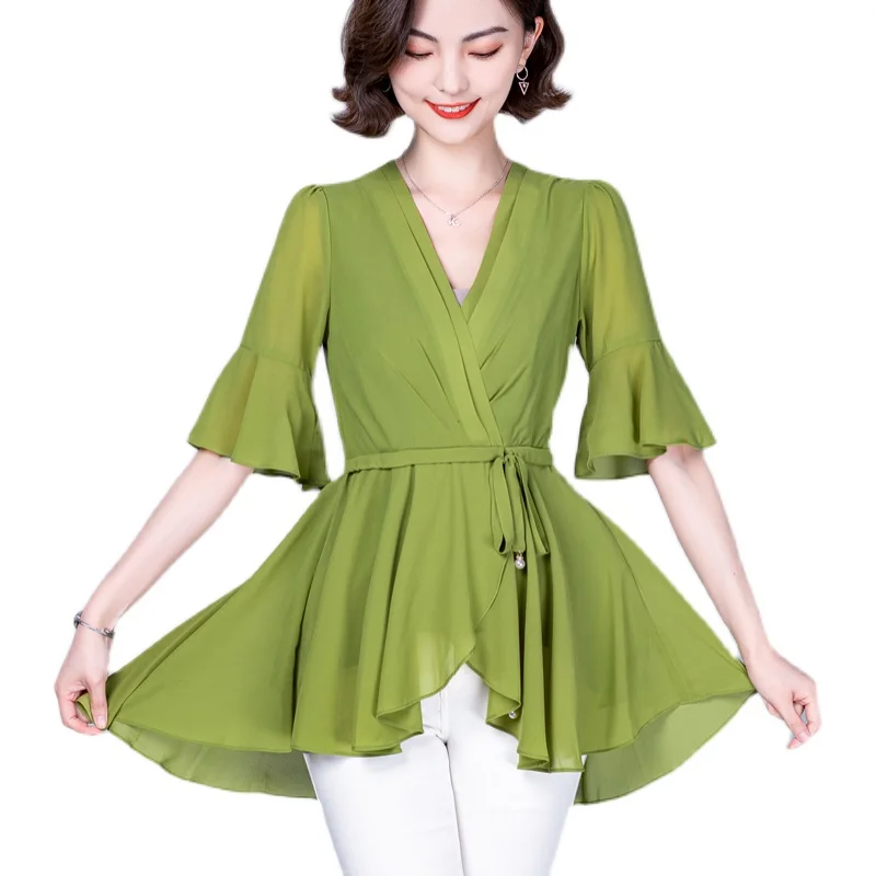 COIGARSAM 4XL Plus Size Short Sleeve blouse women New Summer Loose blusas womens tops and blouses White Red Purple Green Black 
COIGARSAM 4XL Plus Size Short Sleeve blouse women New Summer Loose blusas womens tops and blouses White Red Purple Green Black