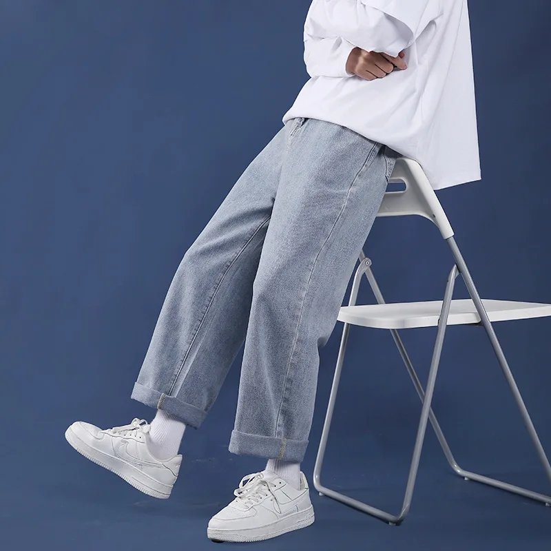Men's Korean Fashion Blue Jeans Vintage Straight Denim Pants Harajuku Baggy Streetwear for Mens Plus Size Wide Leg Loose Pants
Men's Korean Fashion Blue Jeans Vintage Straight Denim Pants Harajuku Baggy Streetwear for Mens Plus Size Wide Leg Loose Pants