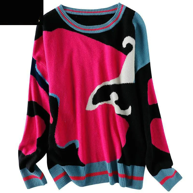 Fashion Boutique Women's 2021 New Autumn and Winter Loose Color Knitted Striped Sweater Retro Beautiful Purple Pullover Sweater
Fashion Boutique Women's 2021 New Autumn and Winter Loose Color Knitted Striped Sweater Retro Beautiful Purple Pullover Sweater