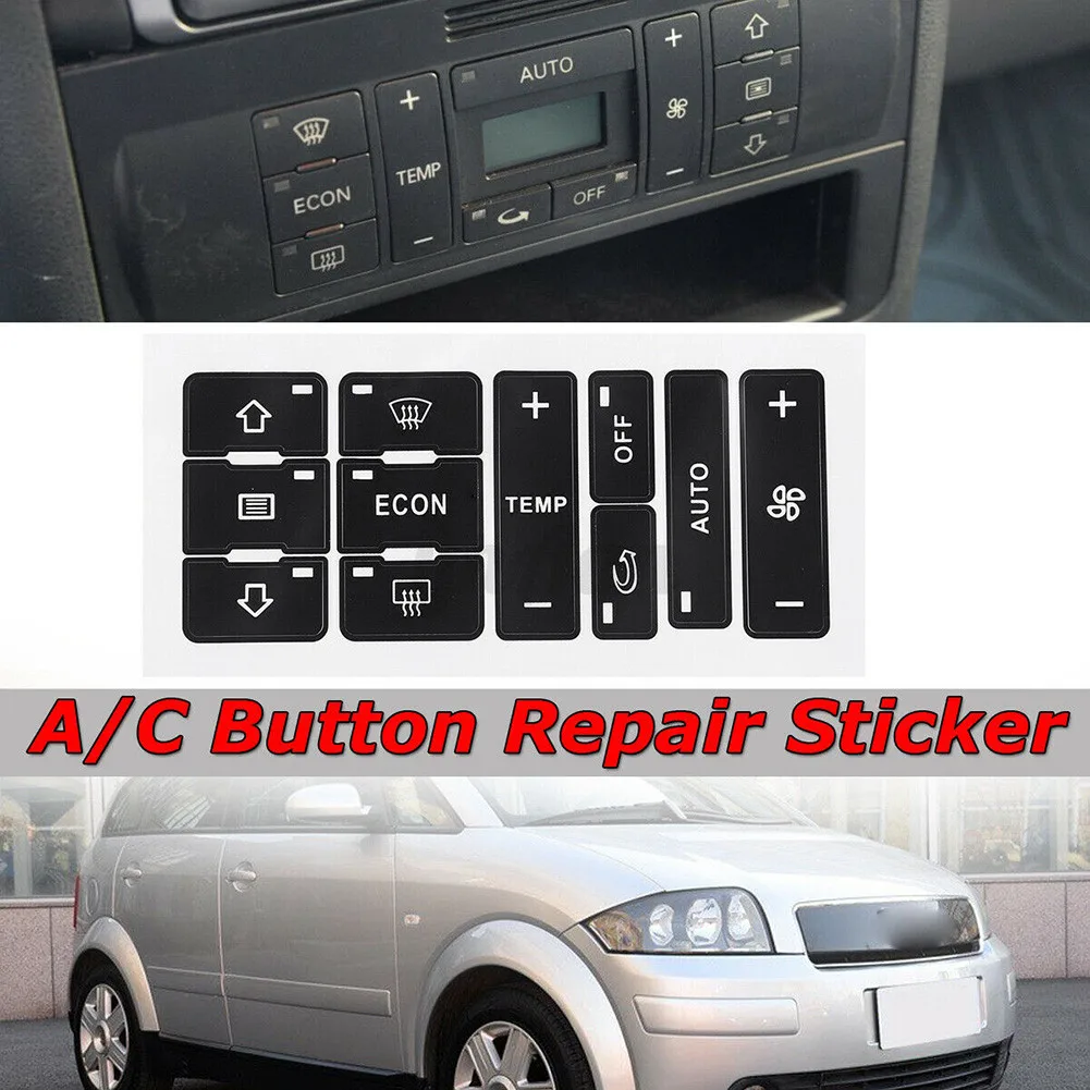 A/C Button Repair Sticker Button Repair Decal Dash AC Switch Sticker Replacement For A2/ A3 8L A/C Button Repair Sticker
A/C Button Repair Sticker Button Repair Decal Dash AC Switch Sticker Replacement For A2/ A3 8L A/C Button Repair Sticker