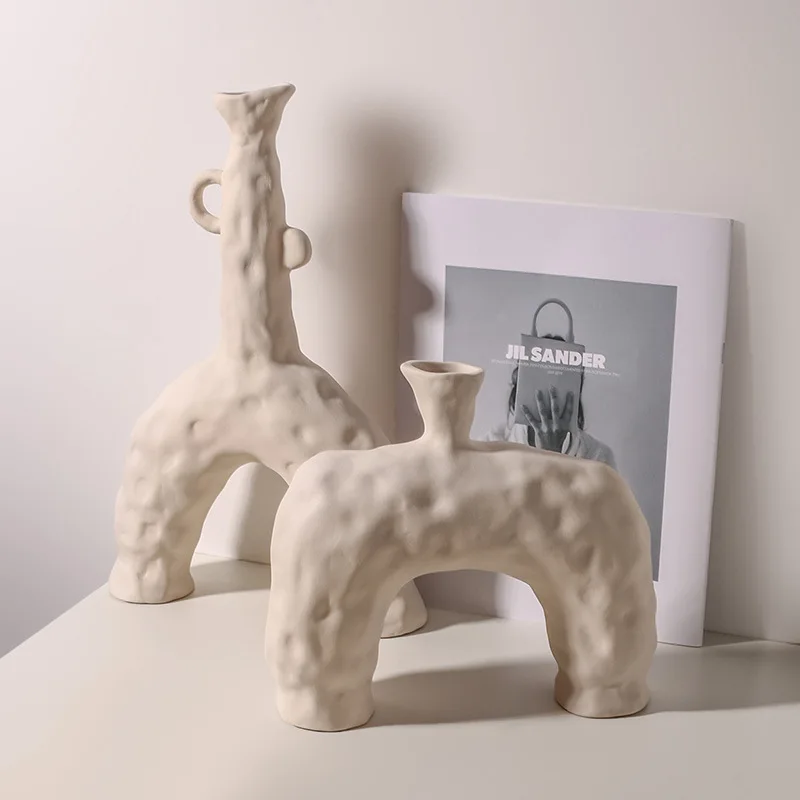 Ins Style Pottery Art Embryo Vase Decor Soft Home Decoration Coffee Shop Special-Shaped Flower
Ins Style Pottery Art Embryo Vase Decor Soft Home Decoration Coffee Shop Special-Shaped Flower