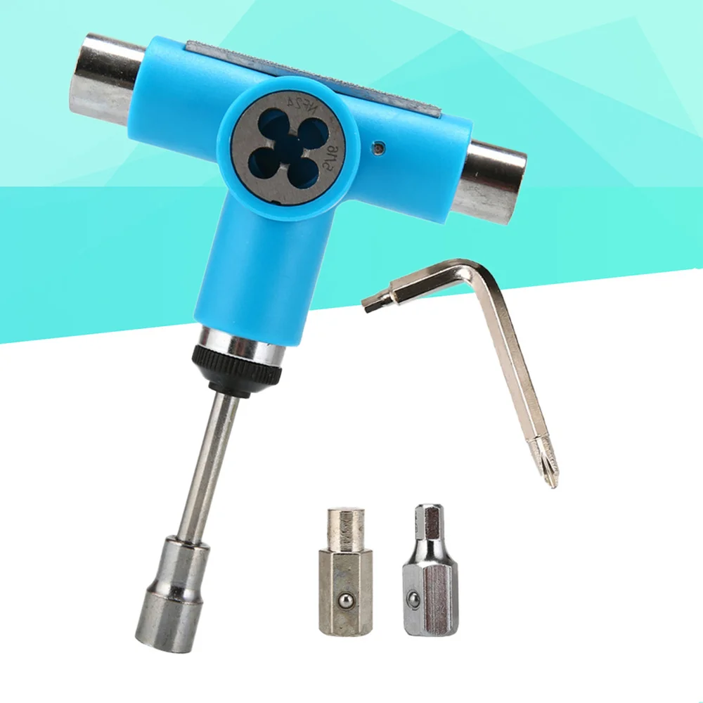 All-In-One Multifunctional Portable T-tool Tools Set Skateboard Tool for Skateboards Longboards Mini Skateboards and Cruis
All-In-One Multifunctional Portable T-tool Tools Set Skateboard Tool for Skateboards Longboards Mini Skateboards and Cruis