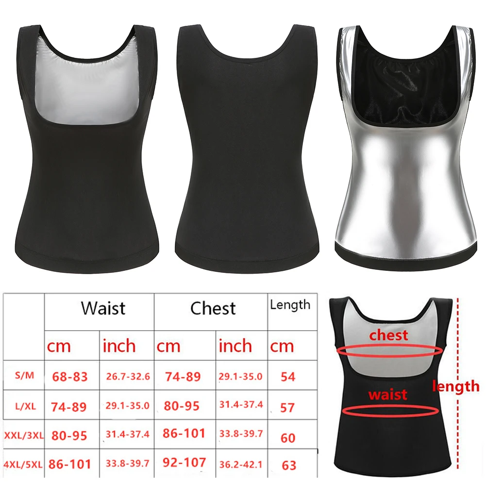 Plus Size Polymer Sauna Sweat Vest For Women 5xl Heat Trapping Sweat Sauna Shaper Shirt Workout Weight Loss Tank Top Accessories
Plus Size Polymer Sauna Sweat Vest For Women 5xl Heat Trapping Sweat Sauna Shaper Shirt Workout Weight Loss Tank Top Accessories