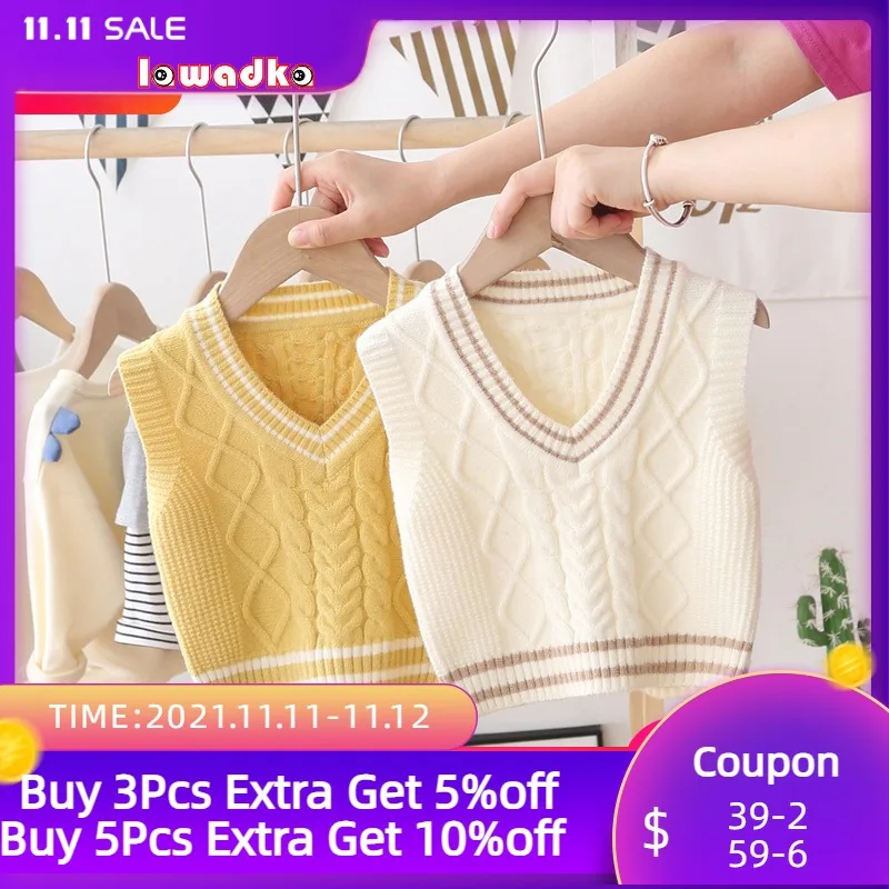 Lawadka 12M-5T Sleeveless Knitted Baby Vest for Boy Autumn Winter Children's Boys Clothing Fashion Kids Waistcoat 2021 Coat
Lawadka 12M-5T Sleeveless Knitted Baby Vest for Boy Autumn Winter Children's Boys Clothing Fashion Kids Waistcoat 2021 Coat
