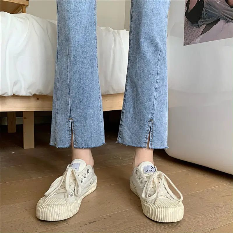 Jeans Women Spring Solid Simple Denim High Waist Flares Slit Slim Skinny Retro Leisure Streetwear Fashion Ulzzang Ankle-length
Jeans Women Spring Solid Simple Denim High Waist Flares Slit Slim Skinny Retro Leisure Streetwear Fashion Ulzzang Ankle-length