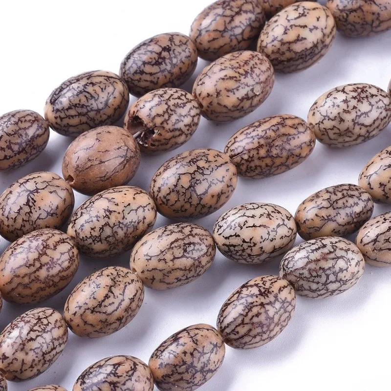 10 Strands Buddhism Mala Beads Jewelry Findings Undyed & Natural Bodhi Beads Oval BurlyWood for Jewelry Making 13~18x9~13mm
10 Strands Buddhism Mala Beads Jewelry Findings Undyed & Natural Bodhi Beads Oval BurlyWood for Jewelry Making 13~18x9~13mm