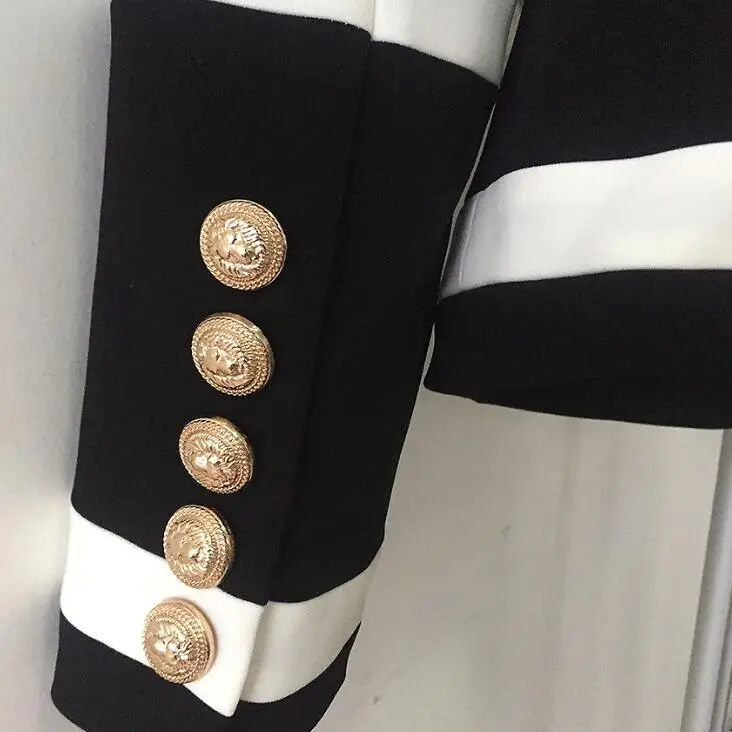 Women Blazers 2020 Black White Color Long Sleeve Jackets Double Breasted Vintage Cardigan Coat Female Top Blazer Feminino
Women Blazers 2020 Black White Color Long Sleeve Jackets Double Breasted Vintage Cardigan Coat Female Top Blazer Feminino
