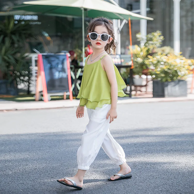 Girls Suits T-shirt +Pants 2pcs Kids Cotton Tracksuit 2021 Chiffon Spring Autumn Uniforms Sport Teenagers Outwear Children Sets
Girls Suits T-shirt +Pants 2pcs Kids Cotton Tracksuit 2021 Chiffon Spring Autumn Uniforms Sport Teenagers Outwear Children Sets