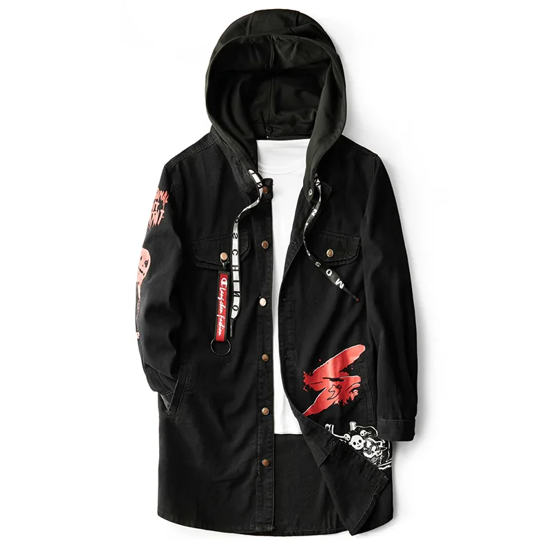 Harajuku Vintage Print Men Jeans Biker Jacket High Street Hip Hop Streetwear Loose Long Mens Denim Motorcycle Jacket Windbreaker
Harajuku Vintage Print Men Jeans Biker Jacket High Street Hip Hop Streetwear Loose Long Mens Denim Motorcycle Jacket Windbreaker
