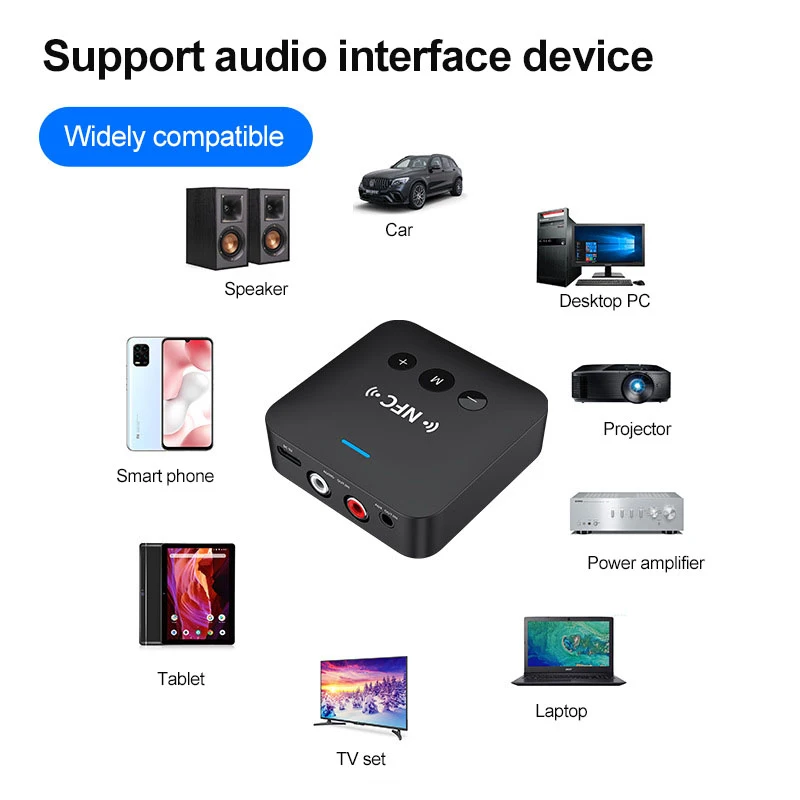 Bluetooth Receiver Transmitter BT 5.0 TF Card Stereo 3.5mm Jack AUX RCA Wireless Bluetooth Audio Adapter For TV Car Headphone
Bluetooth Receiver Transmitter BT 5.0 TF Card Stereo 3.5mm Jack AUX RCA Wireless Bluetooth Audio Adapter For TV Car Headphone