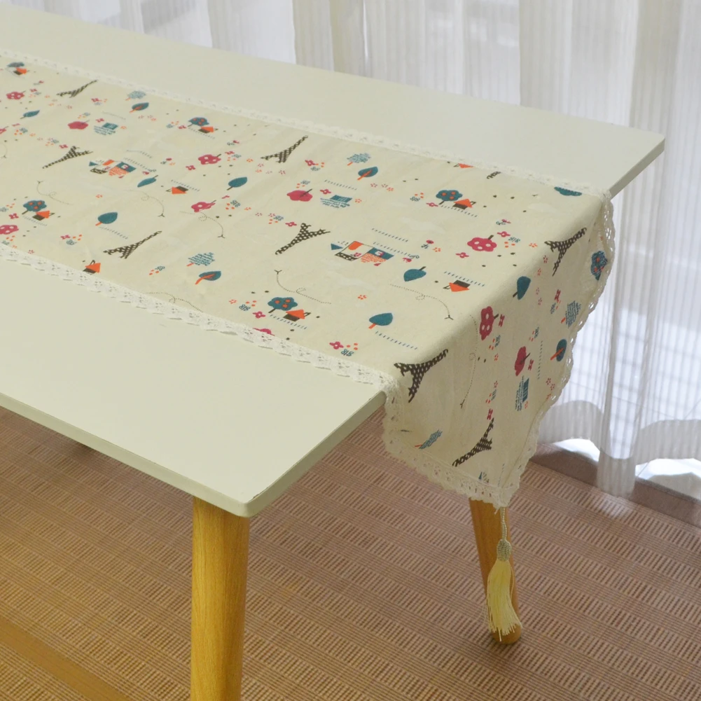 Printed Modern City flower Linen cotton Table Runner Lace Tassel Home Table Runners Xmas Birthday Wedding Home Party Table Decor
Printed Modern City flower Linen cotton Table Runner Lace Tassel Home Table Runners Xmas Birthday Wedding Home Party Table Decor