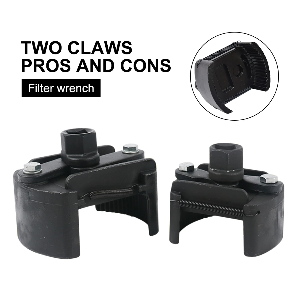 Adjustable Oil Filter Wrench 2-Jaw Oil Filter Wrench Fuel Filter Remover 60-80mm/80-105mm Cast Steel Filter Wrenche Removal Tool
Adjustable Oil Filter Wrench 2-Jaw Oil Filter Wrench Fuel Filter Remover 60-80mm/80-105mm Cast Steel Filter Wrenche Removal Tool