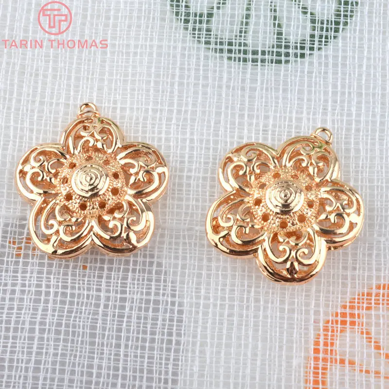 4PCS 29.5*27MM 24K Champagne Gold Color Plated Brass Hollow Big Flower Charms Pendants Diy Jewelry Findings Accessories
4PCS 29.5*27MM 24K Champagne Gold Color Plated Brass Hollow Big Flower Charms Pendants Diy Jewelry Findings Accessories