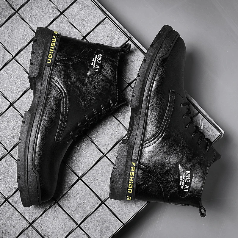MEN ANKLE BOOTS Ankle Boots Men Work Leather Men's High Top Shoes Zapatos Cuero Hombre For Mens Sapato De Couro Masculino
MEN ANKLE BOOTS Ankle Boots Men Work Leather Men's High Top Shoes Zapatos Cuero Hombre For Mens Sapato De Couro Masculino