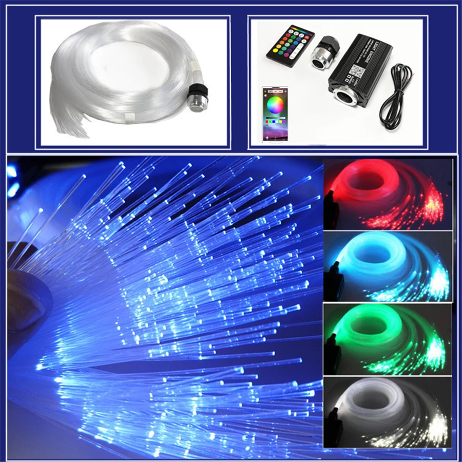12W Fiber Optic Lights Smartphone Bluetooth APP Control Music Remote Control 300pcs Cable Car Roof Starry Sky Ceiling Light
12W Fiber Optic Lights Smartphone Bluetooth APP Control Music Remote Control 300pcs Cable Car Roof Starry Sky Ceiling Light