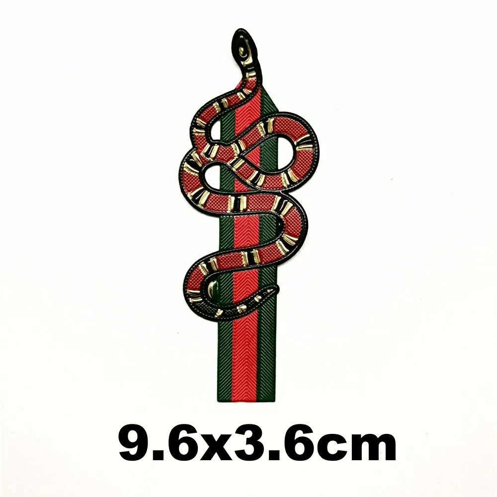 Apparel PVC iron-on silk screen printing hot stamping bee snake patches for clothing AM-3414
Apparel PVC iron-on silk screen printing hot stamping bee snake patches for clothing AM-3414