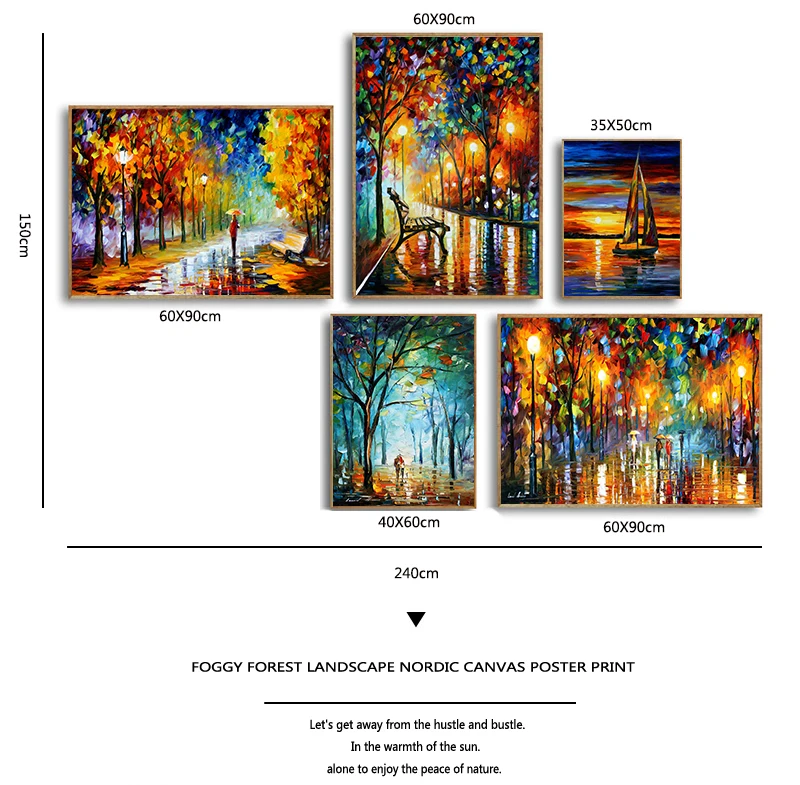 RELIABLI ART Colorful Abstract Oil Paintings Landscape Posters and Prints For The Living Room Wall Art Home Decoration Pictures
RELIABLI ART Colorful Abstract Oil Paintings Landscape Posters and Prints For The Living Room Wall Art Home Decoration Pictures