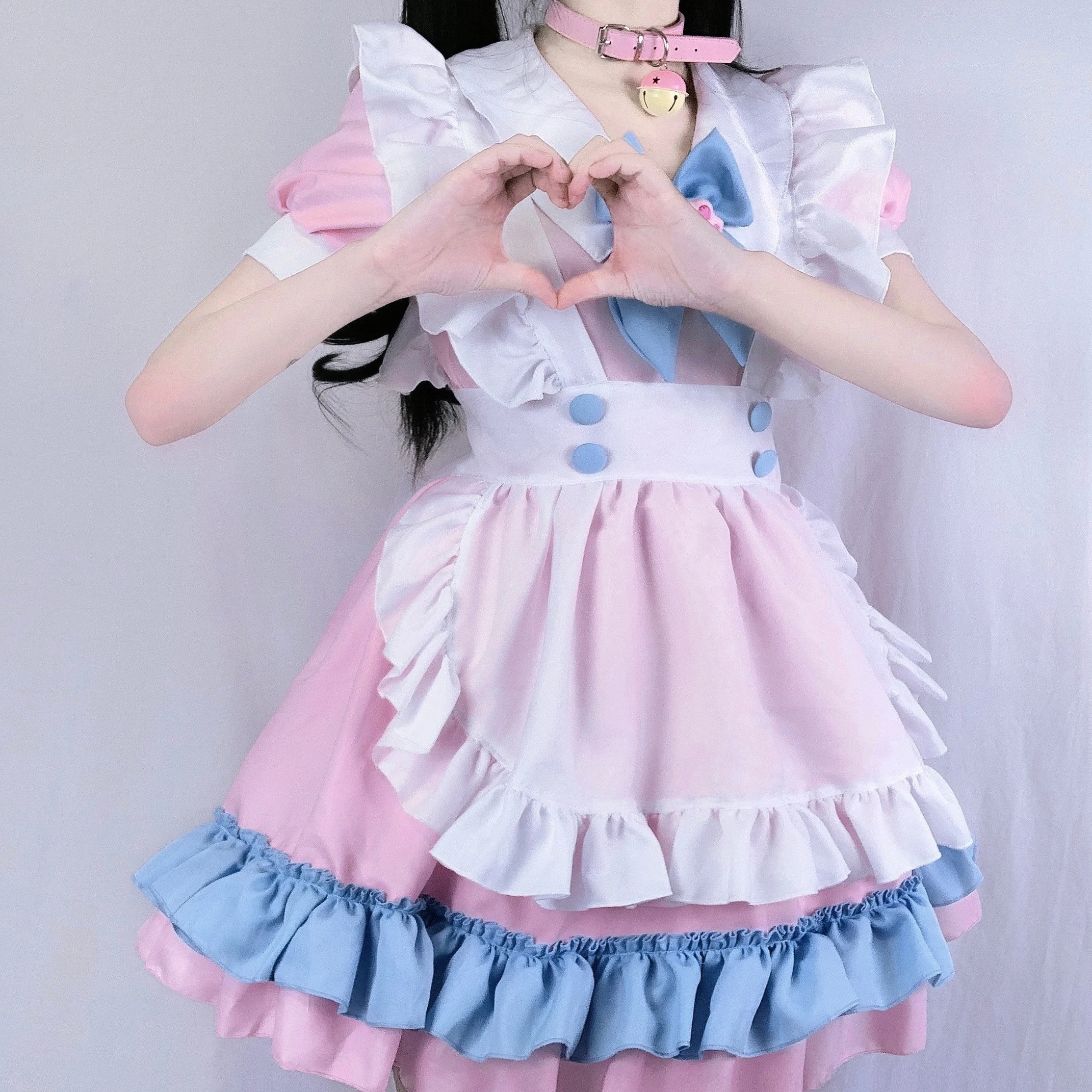 Cosplay Costumes Girls Women's Fancy Dress French Maid Outfit Anime Cute Cat Pink Blue Lace Trim Apron Cat paw Lolita Dresses
Cosplay Costumes Girls Women's Fancy Dress French Maid Outfit Anime Cute Cat Pink Blue Lace Trim Apron Cat paw Lolita Dresses