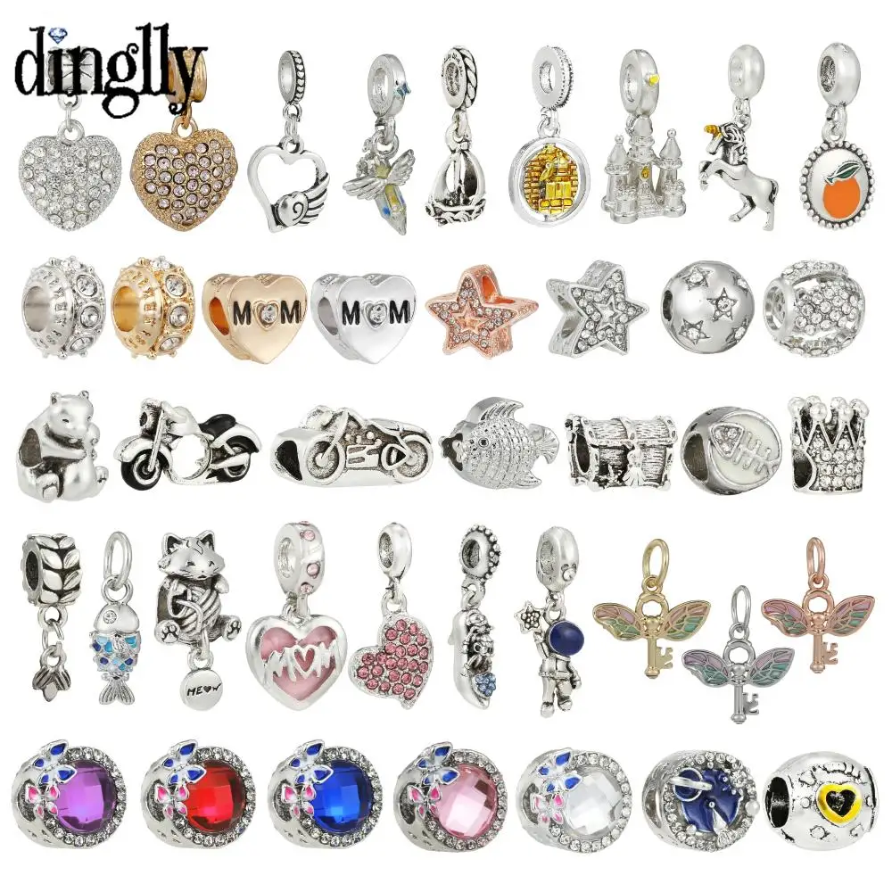 DINGLLY NEW Star Cat Bluefish Beads Wing Charms Fit Diy Bead Bracelets Original Castle Unicorn Pendant Jewelry Making Accessory
DINGLLY NEW Star Cat Bluefish Beads Wing Charms Fit Diy Bead Bracelets Original Castle Unicorn Pendant Jewelry Making Accessory