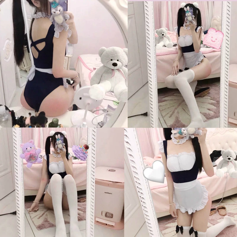 Sexy Pajamas Female Summer Thin Section Cute Maid Outfit Uniform Lace Transparent Detachable Cat Feminine Lingerie
Sexy Pajamas Female Summer Thin Section Cute Maid Outfit Uniform Lace Transparent Detachable Cat Feminine Lingerie