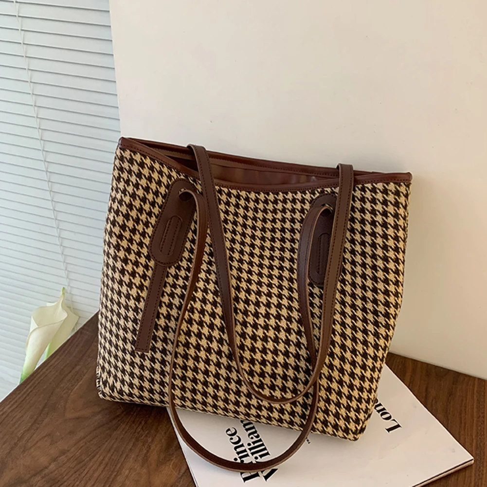 Fashion Shoulder Bags Women Houndstooth Print Pattern Printing Shoulder Underarm Bag Girls Gift Handbag Supplies
Fashion Shoulder Bags Women Houndstooth Print Pattern Printing Shoulder Underarm Bag Girls Gift Handbag Supplies