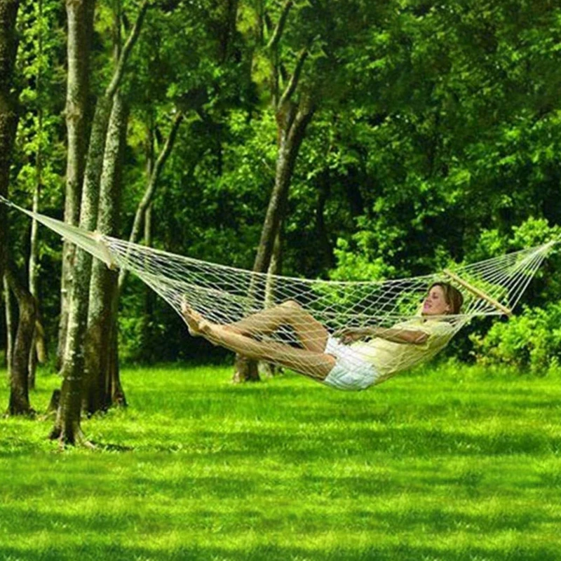 Single Mesh Hammock Also Used For a Hanging Swing For Outdoor Travel Camping Sleeping and Rest Net Hammock 
Single Mesh Hammock Also Used For a Hanging Swing For Outdoor Travel Camping Sleeping and Rest Net Hammock