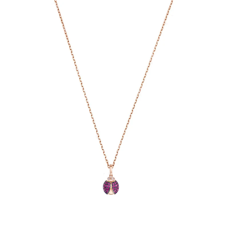 SWA Exquisite New Ladybug Pendant Necklace Rose Gold Red Crystal Decoration High Quality Ladies Jewelry Wedding Accessories
SWA Exquisite New Ladybug Pendant Necklace Rose Gold Red Crystal Decoration High Quality Ladies Jewelry Wedding Accessories
