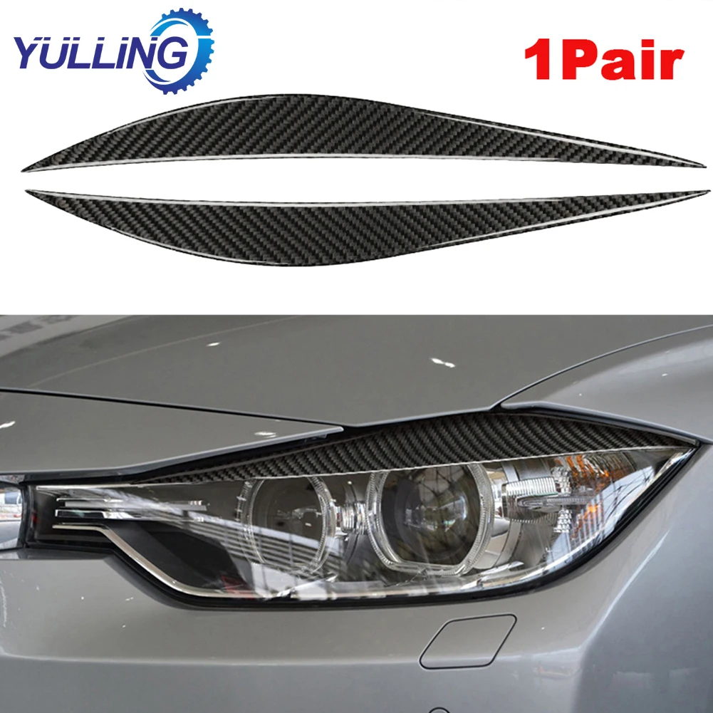 YULLING Car Headlight Eyebrow Eyelid Trim Cover Car Stickers Decor Carbon Fiber Car Styling Decals for BMW 3 Series 13-19 F30 
YULLING Car Headlight Eyebrow Eyelid Trim Cover Car Stickers Decor Carbon Fiber Car Styling Decals for BMW 3 Series 13-19 F30