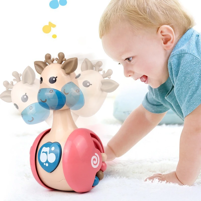 Sliding Deer Baby Tumbler Rattle Learning Education Toys Newborn Teether Infant Hand Bell Mobile Stroller Music Roly-poly Toy
Sliding Deer Baby Tumbler Rattle Learning Education Toys Newborn Teether Infant Hand Bell Mobile Stroller Music Roly-poly Toy