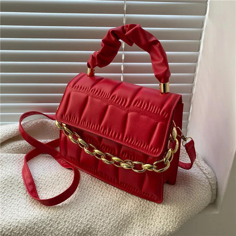 Ladies Luxury Fashion Fold Thick Chain Handbag Leisure Square Chain Magnetic Buckle Dating Shopping Travel Messenger Bag Purses
Ladies Luxury Fashion Fold Thick Chain Handbag Leisure Square Chain Magnetic Buckle Dating Shopping Travel Messenger Bag Purses