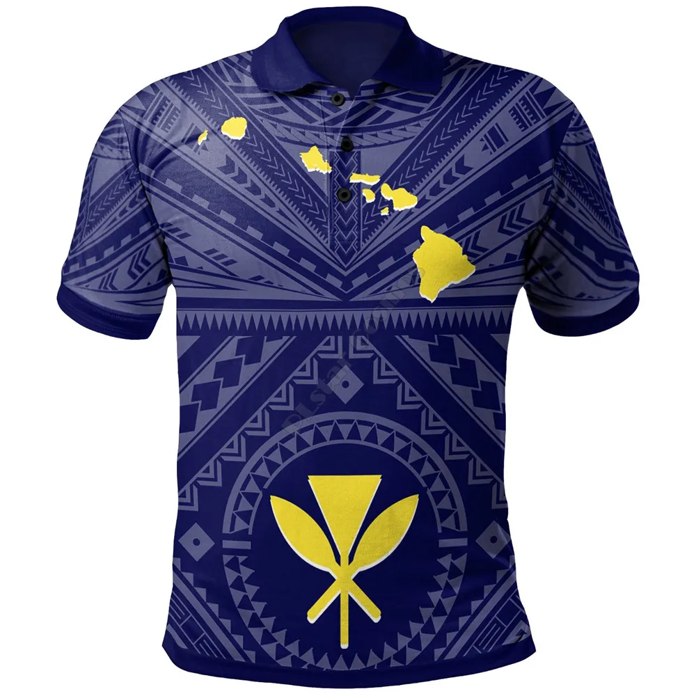 Hawaii Polo Shirt Hawaii Kanaka Maoli And Map 3D Printed Polo Shirt Men for Women Short Sleeve Summer BlueT-shirt
Hawaii Polo Shirt Hawaii Kanaka Maoli And Map 3D Printed Polo Shirt Men for Women Short Sleeve Summer BlueT-shirt