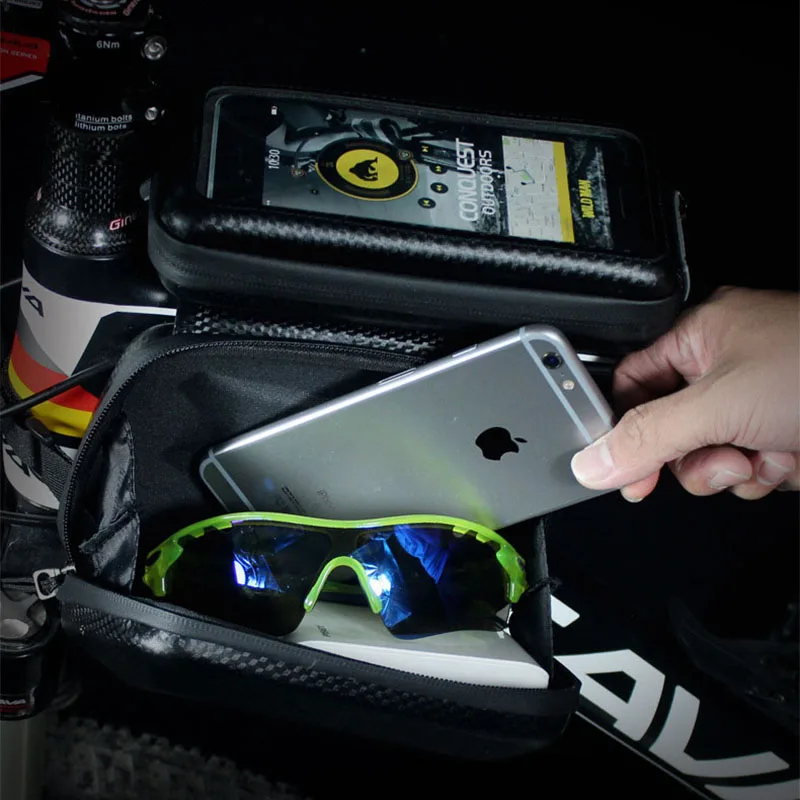 Mountain Bike Front Frame Bicycle Bags Hard Shell Waterproof Touch Screen Top Tube Bicycle Mobile Phone Storage Bags Saddle Bags
Mountain Bike Front Frame Bicycle Bags Hard Shell Waterproof Touch Screen Top Tube Bicycle Mobile Phone Storage Bags Saddle Bags