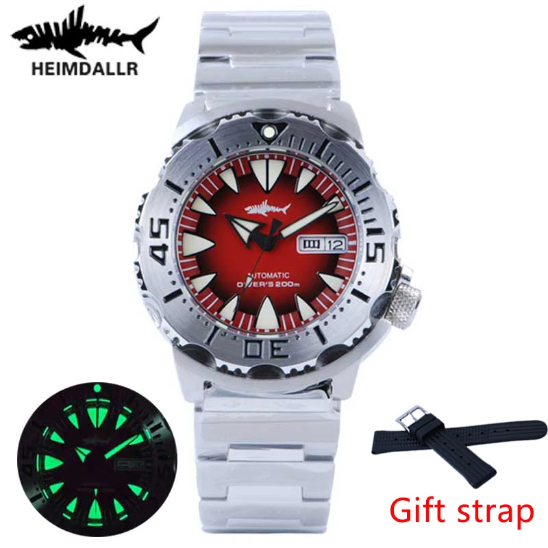 Heimdallr Monster Watch For Men C3 Luminous Dial Sapphire Crystal NH36A Automatic Mechanical Diving Watch 200M Wristwatch
Heimdallr Monster Watch For Men C3 Luminous Dial Sapphire Crystal NH36A Automatic Mechanical Diving Watch 200M Wristwatch