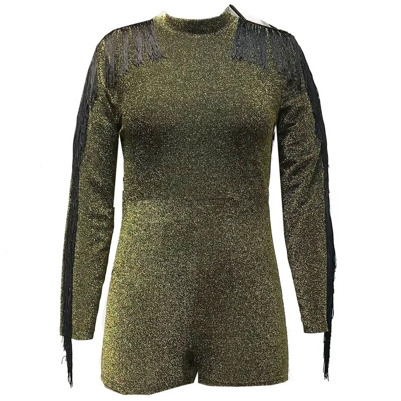 Gold And Silver Line Tassel Bodysuit Sexy One-piece Rompers Womens Jumpsuit Plus Size 5XL
Gold And Silver Line Tassel Bodysuit Sexy One-piece Rompers Womens Jumpsuit Plus Size 5XL