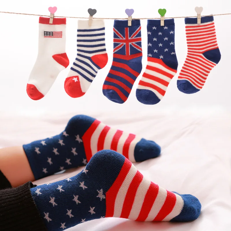 5 Pairs/lot Spring Autumn Cotton British Flag Socks Boys Girls Children Socks Stripe Dot Ventilation Children Socks
5 Pairs/lot Spring Autumn Cotton British Flag Socks Boys Girls Children Socks Stripe Dot Ventilation Children Socks