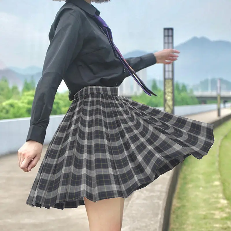 2022 Original JK Check Skirt Uniform Authentic Japanese College Style Carbon Grey Uniform College Style Pleated Skirt Collection
2022 Original JK Check Skirt Uniform Authentic Japanese College Style Carbon Grey Uniform College Style Pleated Skirt Collection