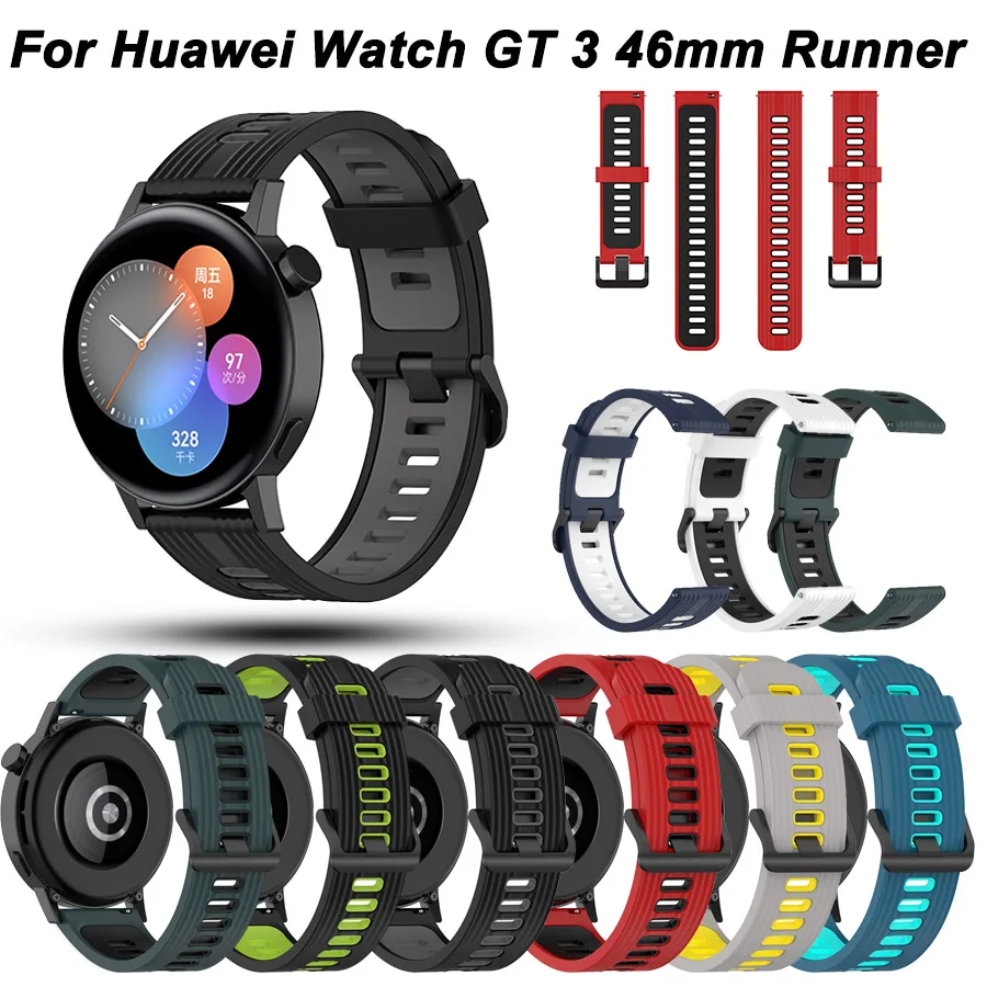 22mm Wrist Straps For Huawei Watch GT2 GT 3 GT3 46MM Watchband GT 2 Pro GT2E GT Runner Silicone Bracelet Wristband Replacement
22mm Wrist Straps For Huawei Watch GT2 GT 3 GT3 46MM Watchband GT 2 Pro GT2E GT Runner Silicone Bracelet Wristband Replacement