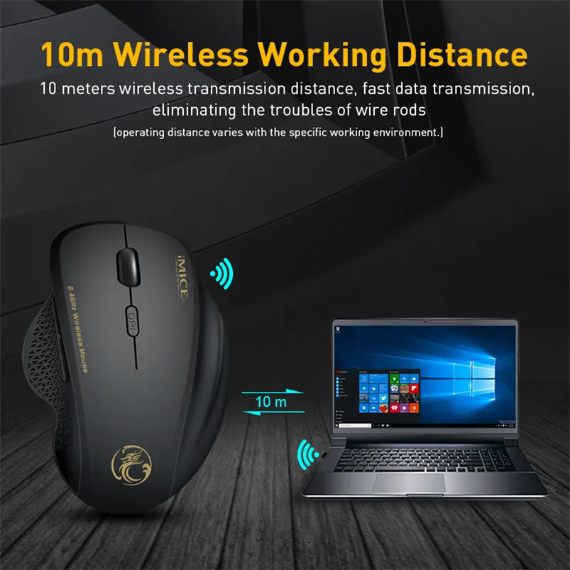 Wireless Mouse Ergonomic Computer Mouse PC Optical Mause with USB Receiver 6 buttons 2.4Ghz Wireless Mice 1600 DPI For Laptop
Wireless Mouse Ergonomic Computer Mouse PC Optical Mause with USB Receiver 6 buttons 2.4Ghz Wireless Mice 1600 DPI For Laptop
