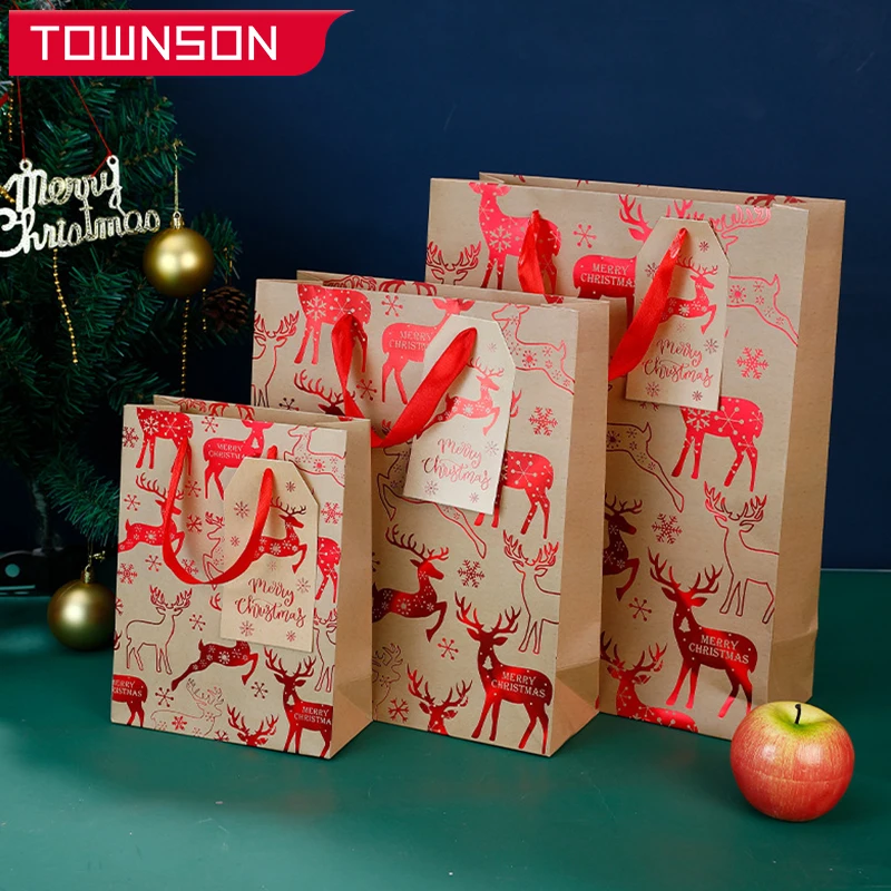 Christmas kraft paper bag Christmas gift paper bag Christmas gift tote bag Christmas storage bag Christmas gift packaging bag
Christmas kraft paper bag Christmas gift paper bag Christmas gift tote bag Christmas storage bag Christmas gift packaging bag
