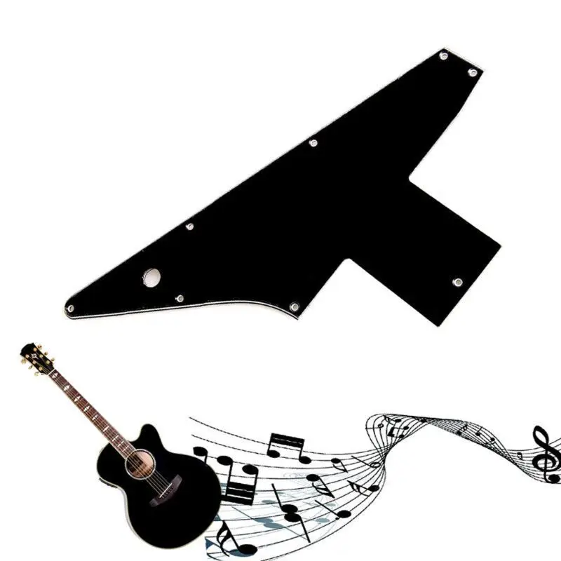 3 Ply Guitar Pickguard Pick Guard For Explorer Gibson '76 Reissue Black Parts Guitar accessories 
3 Ply Guitar Pickguard Pick Guard For Explorer Gibson '76 Reissue Black Parts Guitar accessories